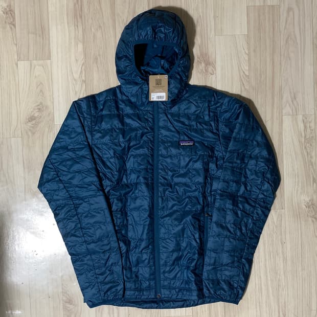파타고니아 나노퍼프 후디 블루 S 새상품