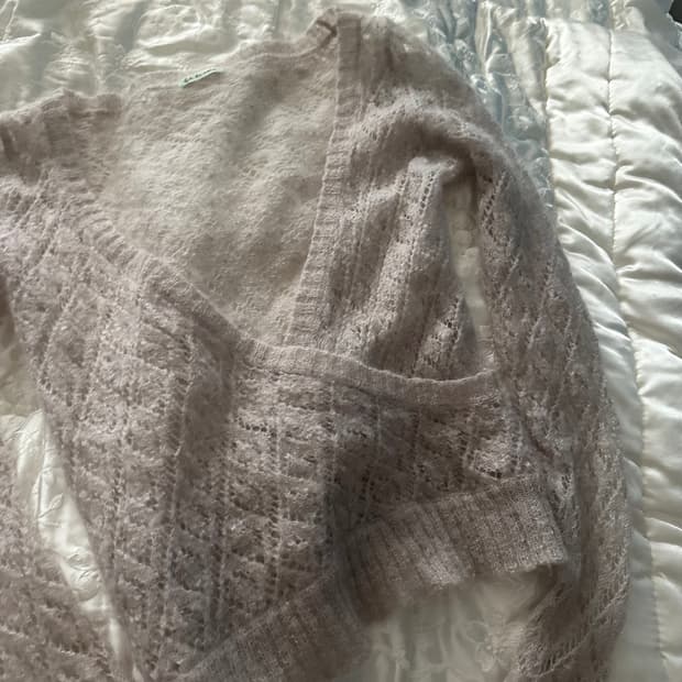  mohair v-neck knit••