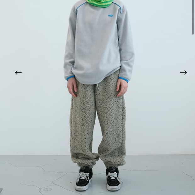 엔조블루스 도티 부클 조거 팬츠