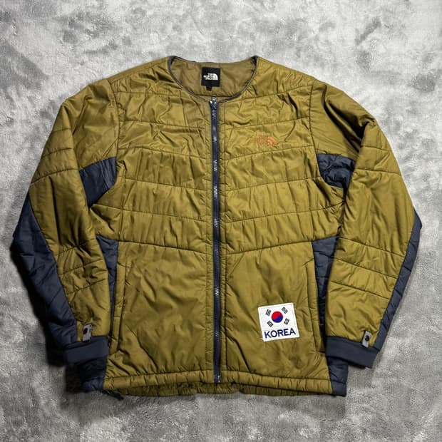 노스페이스 배색 경량패딩