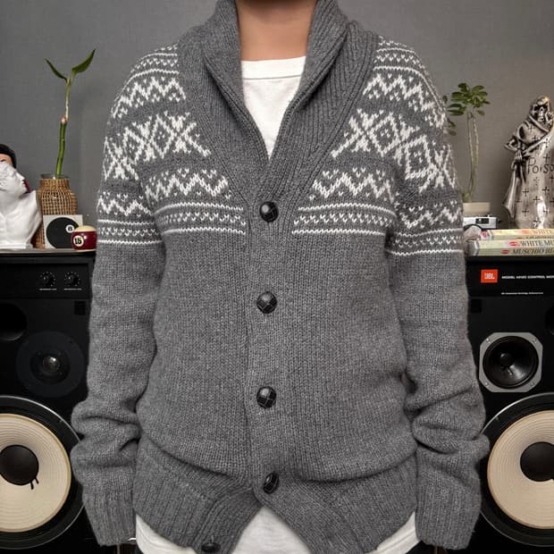 올드네이비 숄카라 가디건