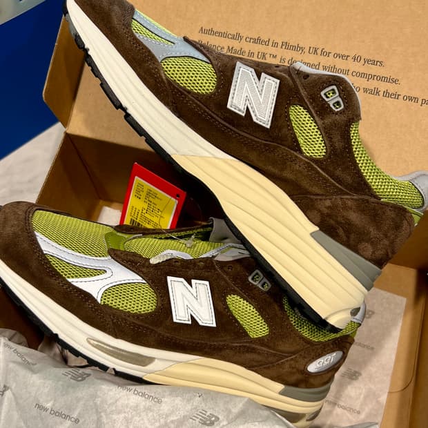 뉴발란스 X 다니엘 카타리 991v2 초콜릿 브라운 피스타치오