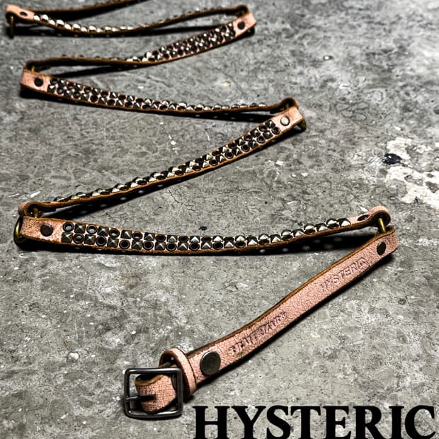 HYSTERIC GLAMOUR Multi Stud Leather Belt