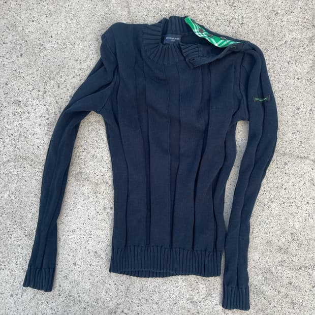 Burberry golf navy knit