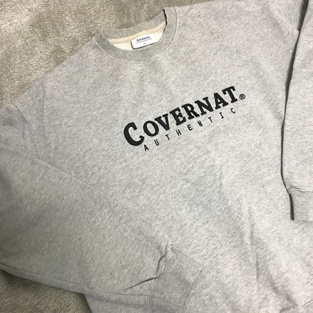 COVERNAT 커버낫 맨투맨 티셔츠 L사이즈 그레이