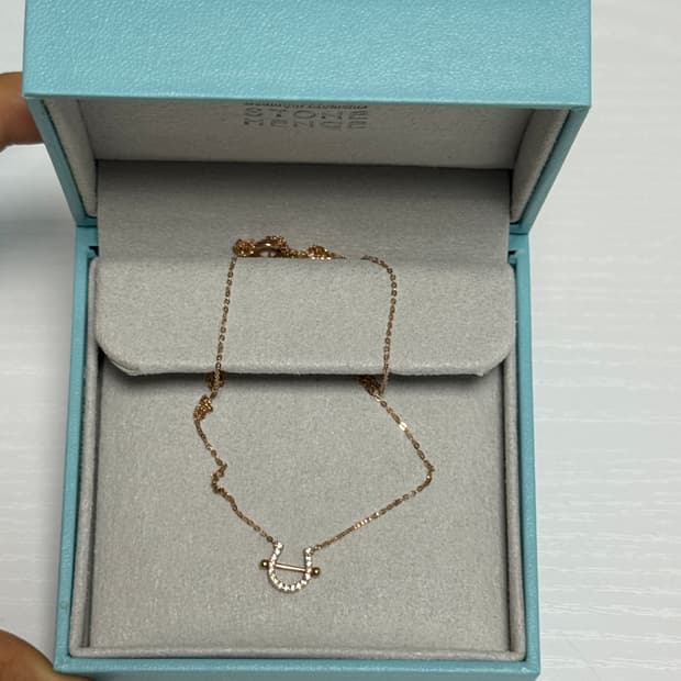 스톤헨지 14K 로즈골드 럭키유 목걸이 P1406
