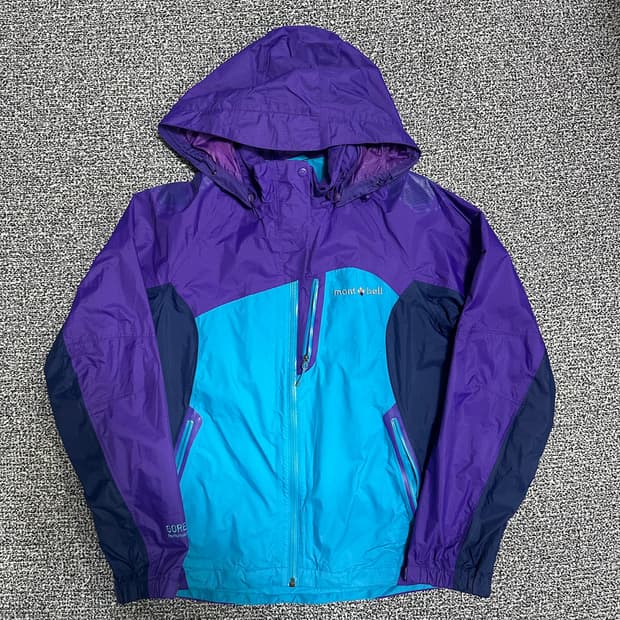 (95) 몽벨 고어텍스 바람막이 자켓 퍼플/블루