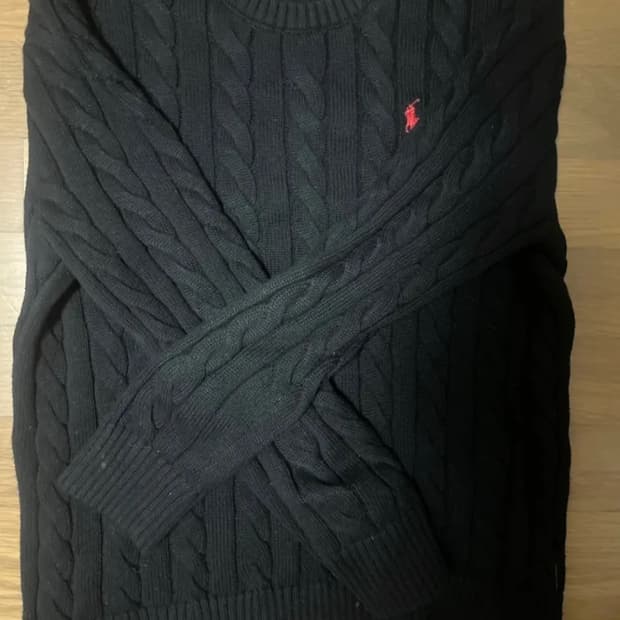 폴로 케이블 니트