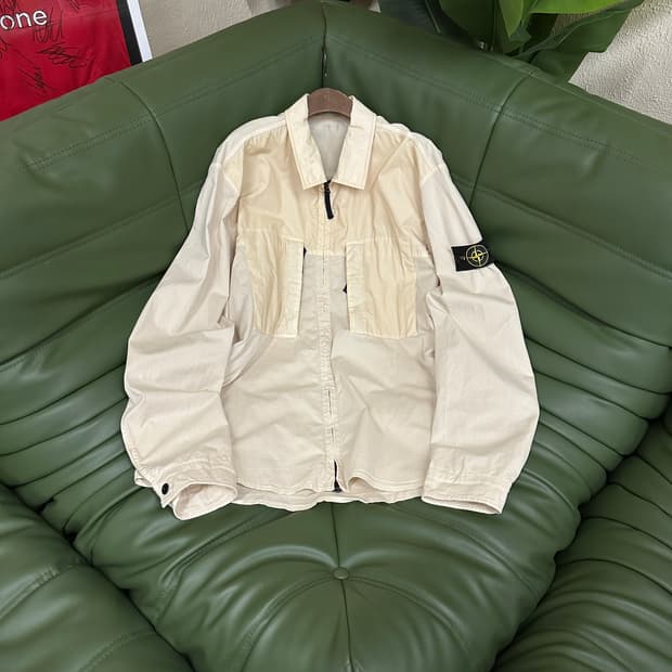 스톤아일랜드 투포켓 오버셔츠 자켓