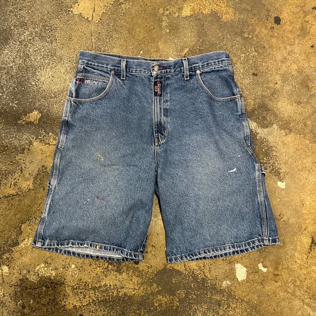 빈티지 90s 우탱클랜 우 웨어 데님 반바지
