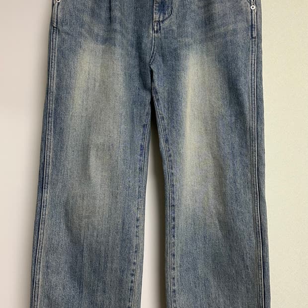 Drape Denim Pants Light Blue