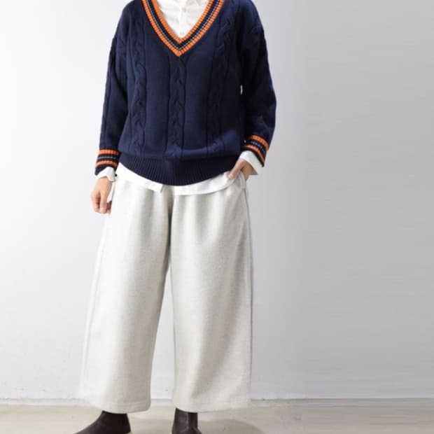 네추럴 런드라이 울 팬츠 (made in japan )