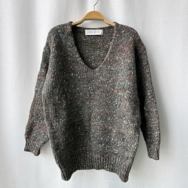 IRO JEANS 이로 진스 17W 울 알파카 실크 브이넥 니트 XS
