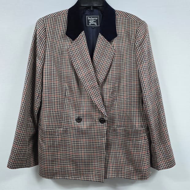 Burberrys 버버리 체크 하운드투스 울 자켓
