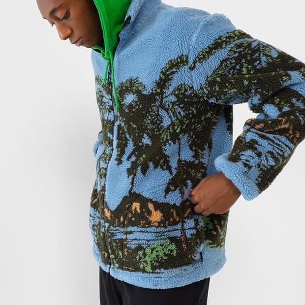 스투시 하와이안 플리스 자켓