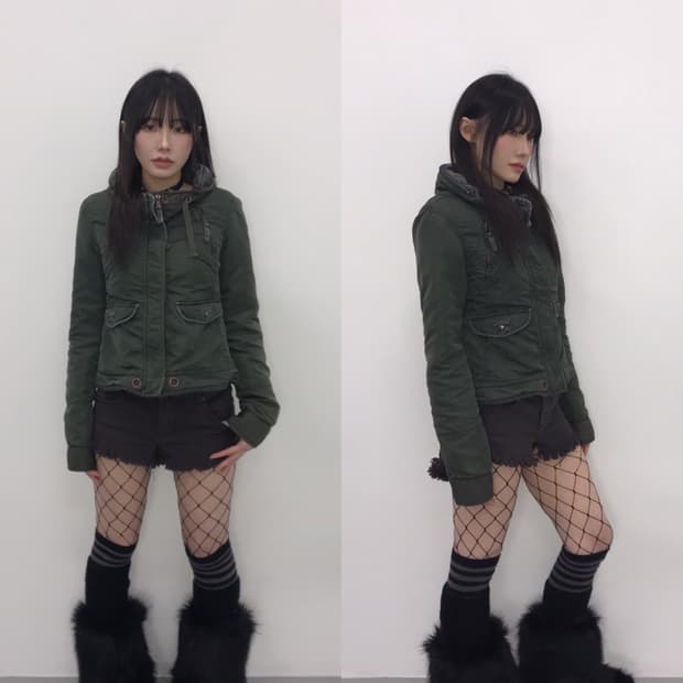 'MISS SIXTY' High-Neck Bomber Jacket