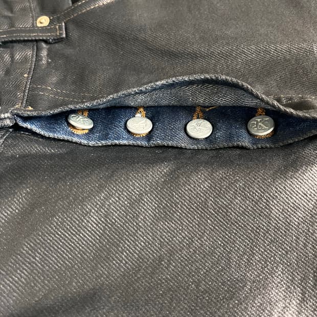 90s 캘빈 클라인 진스 블랙 코팅진