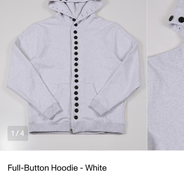 더즌매러 full button hoodie 1사이즈 