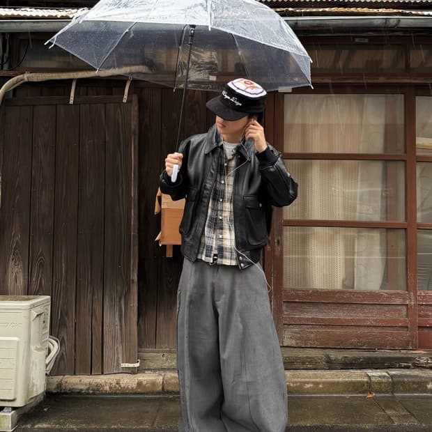 뮤티머 mutimer 레더 봄버 자켓