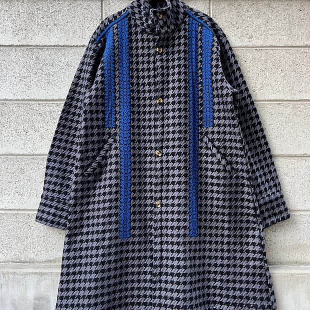 AMINA AZTEC CHECK COAT 아즈텍 체크 코트