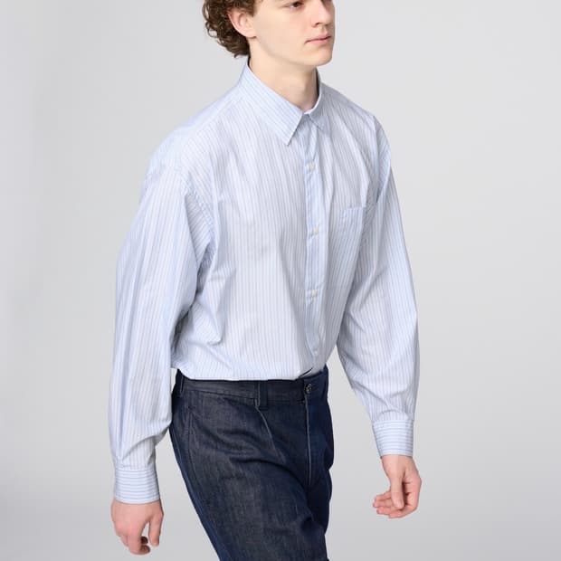 유니클로 브로드클로스오버사이즈셔츠