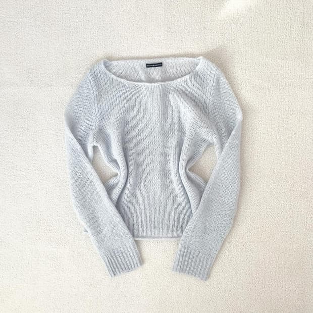 브랜디멜빌 베이비블루 여리핏 니트