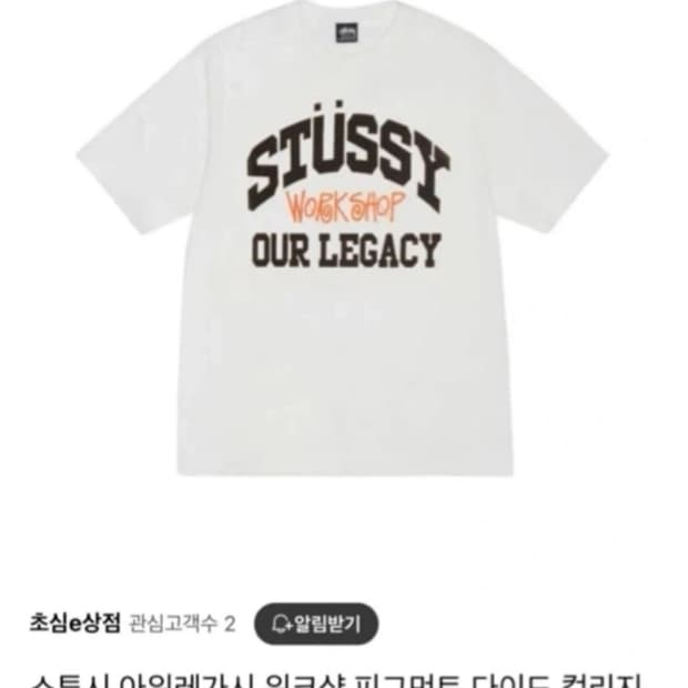 스투시 아워레가시 티 s