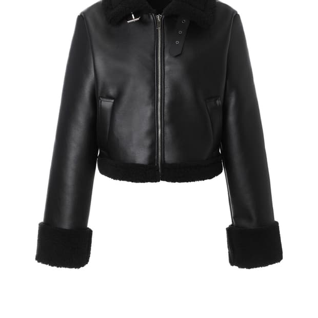 카키포인트 무스탕 블랙