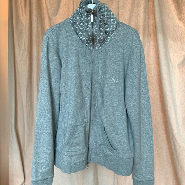 Armani jeans high neck zip-up