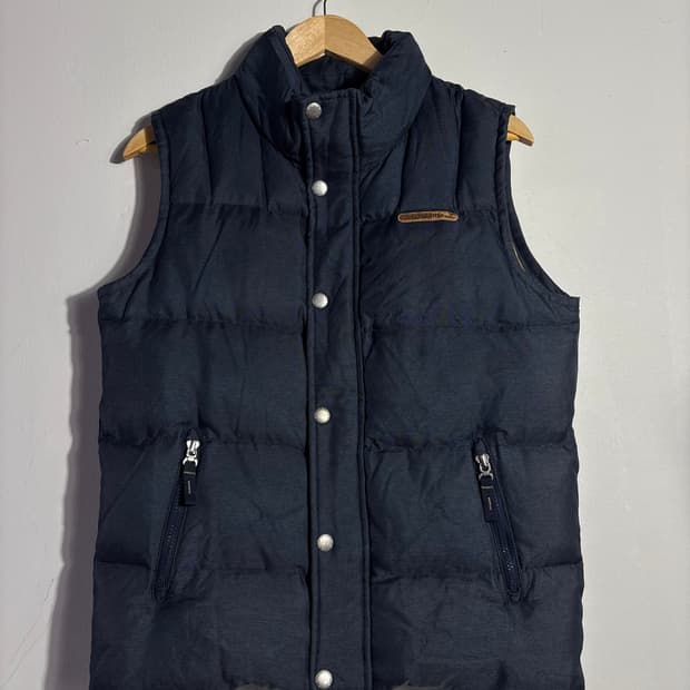컨버스 네이비 패딩 베스트