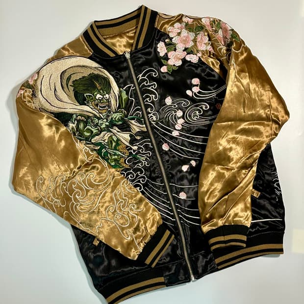 카라쿠리 타마시•스이/ 풍신 뇌신 양면 스카잔 (새상품)