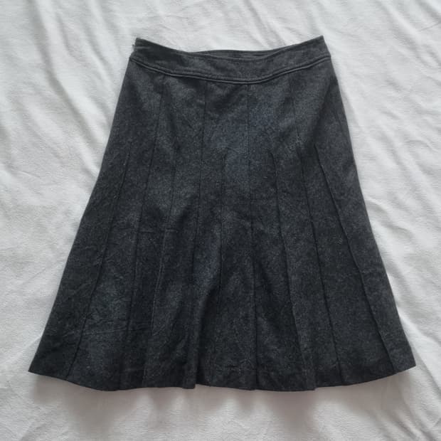 빈티지 모리걸 하구미 그레이 스커트