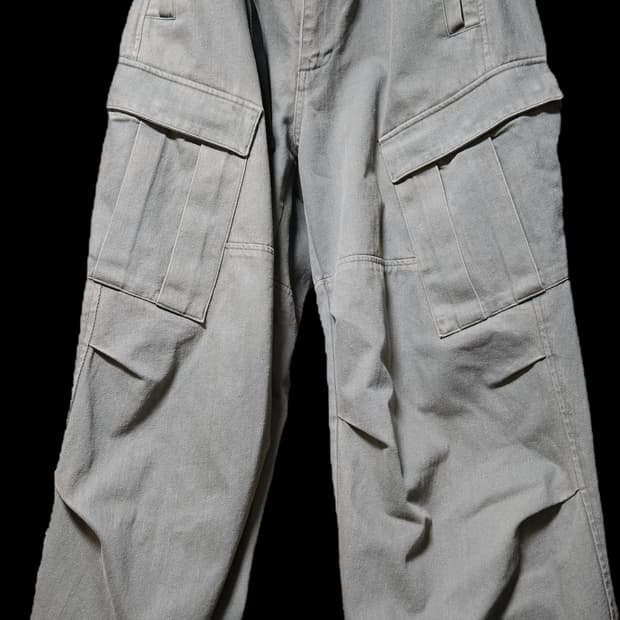 해칭룸 밀팬츠 워시드 올리브 1사이즈 판매합니다