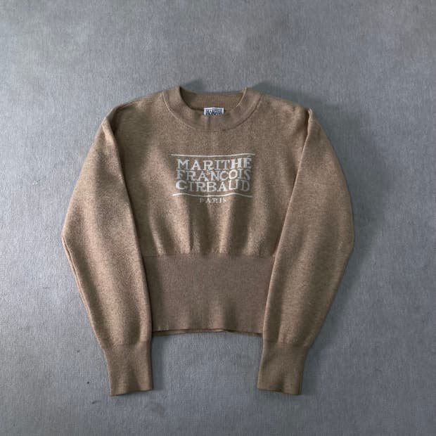 W 95 마리떼 프랑소와 저버 크롭 니트