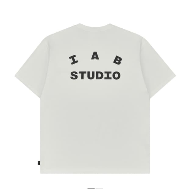아이앱스튜디오 반팔 티셔츠 화이트 블랙 L