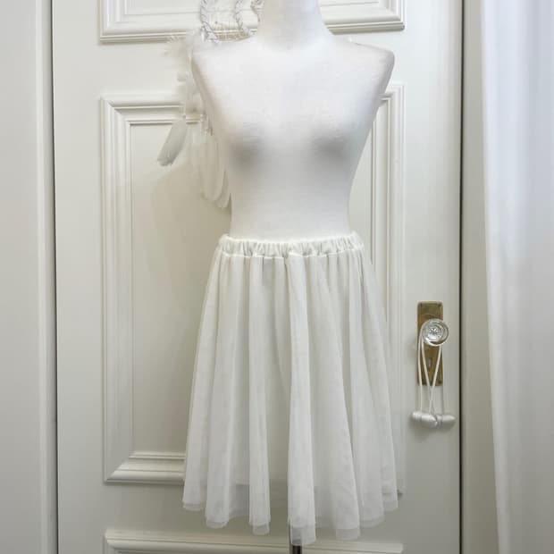 ivory banding lovely tule banding short 