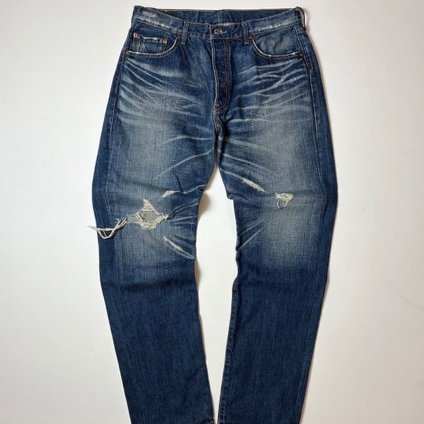 리바이스 501 에이징 스트레이트 데님 팬츠 PN8498