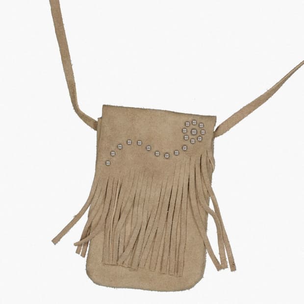  기준 kijun Stud Tassel Bag Sand