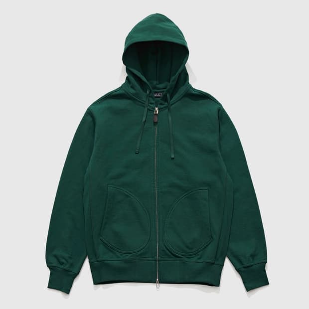 새상품(XL)이스트로그 퍼머넌트 후드집업 포레스트그린