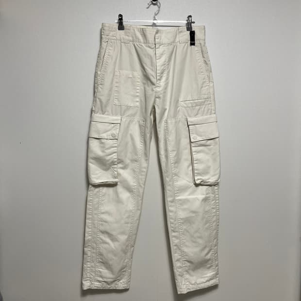 FENDI 펜디 화이트 포켓 카고 바지 48
