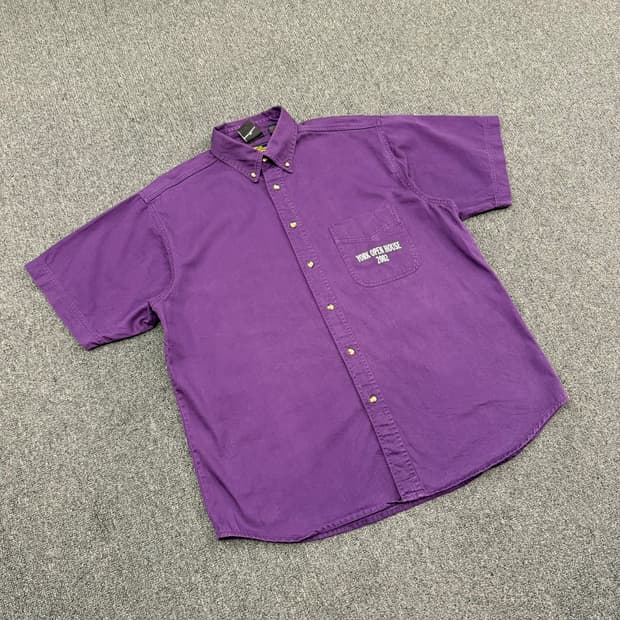 L) 할리데이비슨X블루 제네레이션 빈티지 프린팅 반팔셔츠