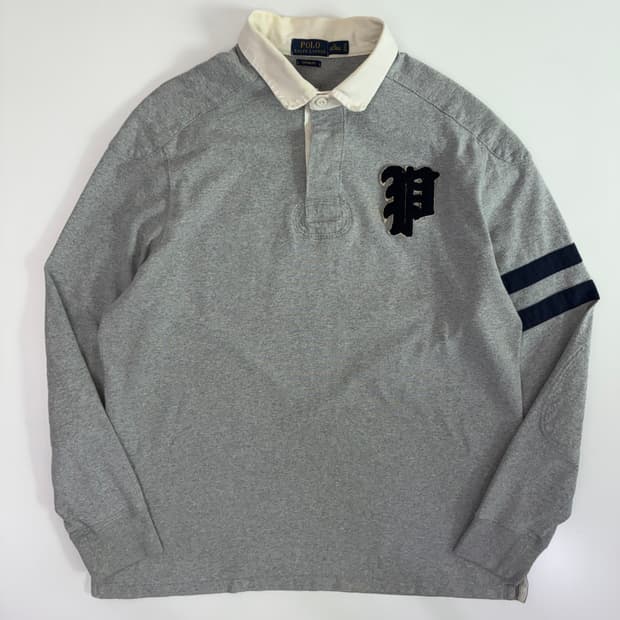 Polo 폴로 랄프로렌 신형 P엠브로이드 자수 아이코닉 럭비티