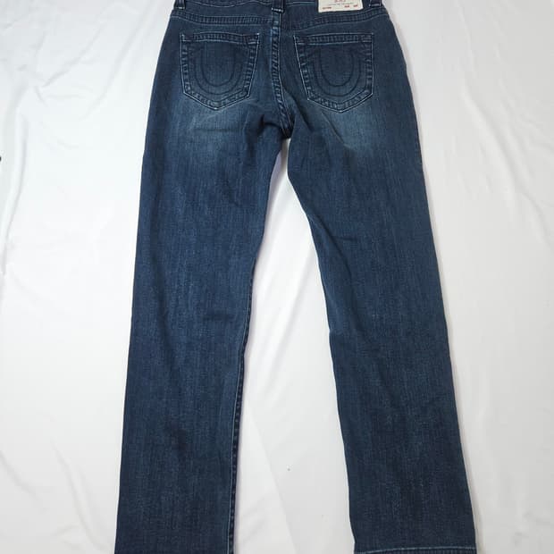 트루릴리전 청바지 데님팬츠 진 크림패치 32