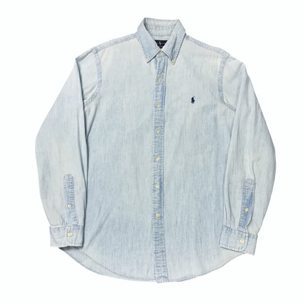 폴로 랄프로렌 신형라벨 샴브레이 셔츠