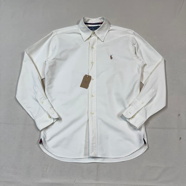 S) 폴로 랄프로렌 클래식 화이트 옥스포드 셔츠 T98