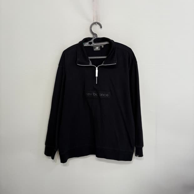 뉴발란스 남성 반집업 티셔츠 100