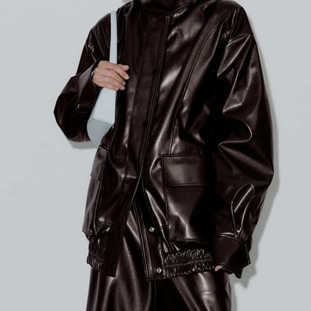 Low classic 가죽자켓 다크브라운