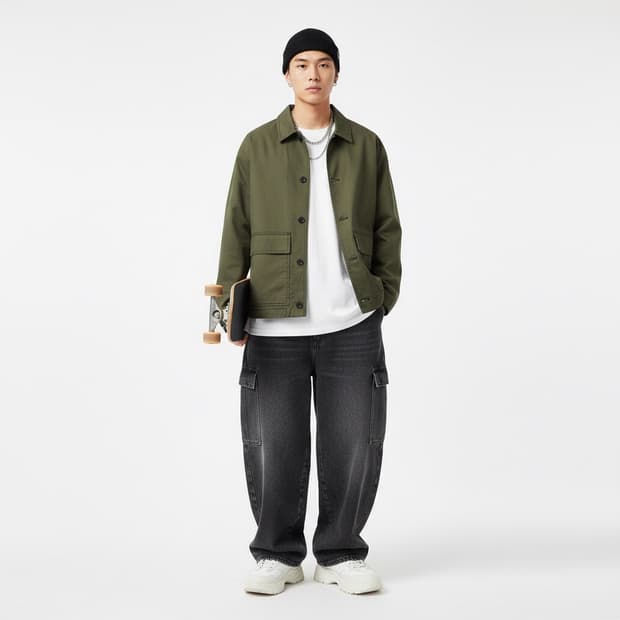 Marni 마르니 카키 워크 자켓 M (미니멀)