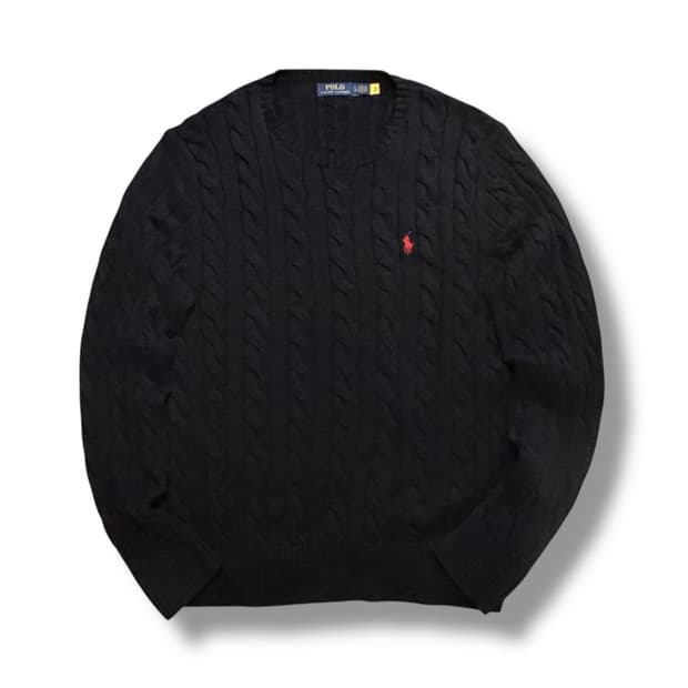 폴로 랄프로렌 Bk 케이블 울 니트 