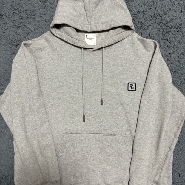 우영미 백로고 후드티 50사이즈 22FW